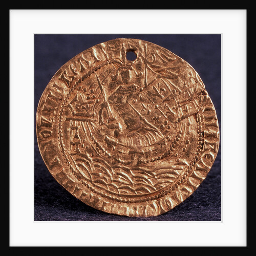 Coin (Korabelnik) of Tsar Ivan III (Reverse: Ruler on his ship), 1471-1490 by Russian coins Numismatic
