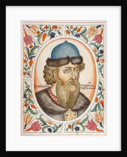 Grand Prince Vladimir II Monomakh of Kiev by Russian Master