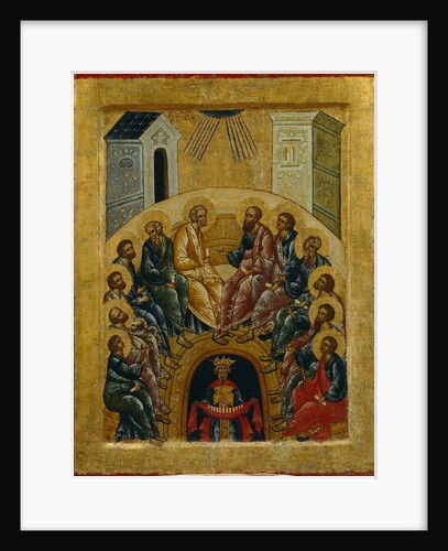 The Descent of the Holy Spirit, 1497 by Russian icon