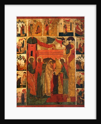 The Entry of the Most Holy Theotokos into the Temple, 16th century by Russian icon