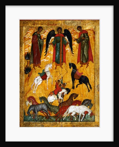 The Miracle of Florus and Laurus, Early16th cen by Russian icon