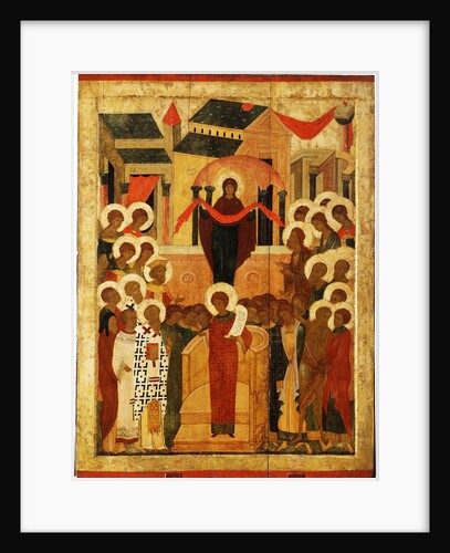 The Protection of the Mother of God (Pokrov), Second Half of the 15th cen by Russian icon