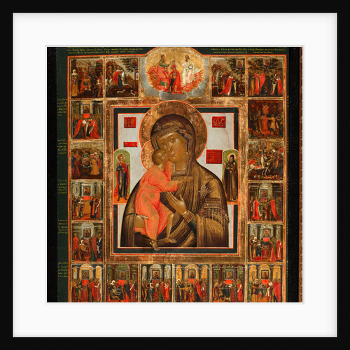 The Feodorovskaya Mother of God with the Wonders, Mid of the 19th cen by Russian icon
