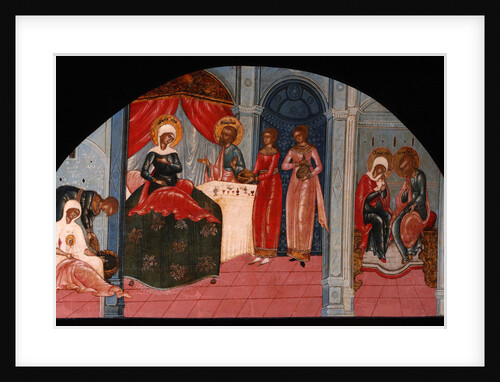 The Nativity of the Virgin, Mid of the 19th cen by Russian icon