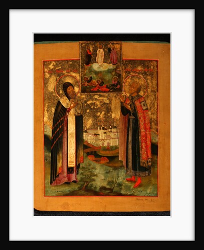 Saints Bishop Arsenius of Tver and Prince Michael of Tver, 1802 by Russian icon