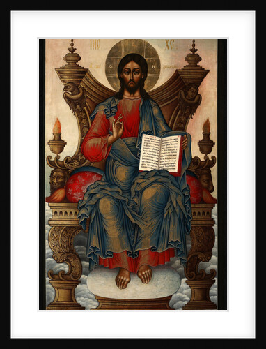 The Saviour Enthroned, 1762 by Mikhail Alexeyevich Soplyakov