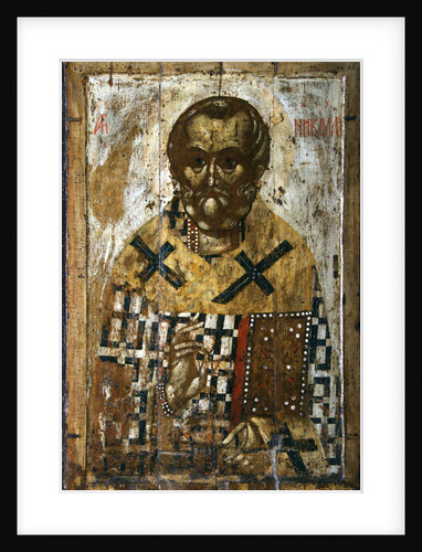 Saint Nicholas, 14th century by Russian icon