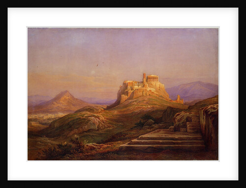 View of the Acropolis from the Pnyx, 1863 by Rudolf Müller
