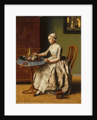 A Lady pouring Chocolate (La Chocolatière), c. 1745 by Jean-Étienne Liotard