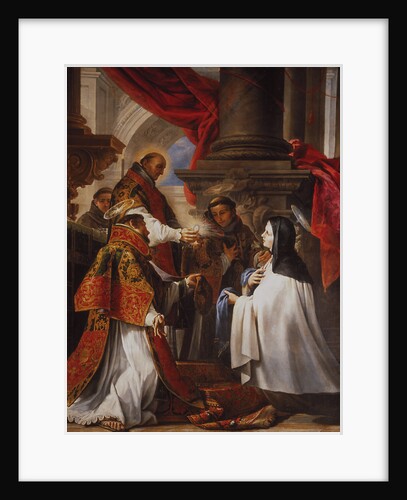 The Communion of Saint Theresa, 1670 by Juan Martín Cabezalero