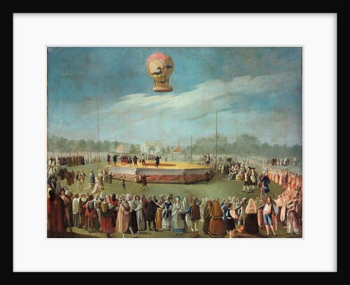 Ascent of a Balloon in the Presence of the Court of Charles IV, ca. 1783 by Antonio Carnicero