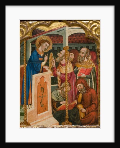 Saint Stephens Dispute with the Jews, ca 1350 by (Circle) Ferrer and Arnau Bassa