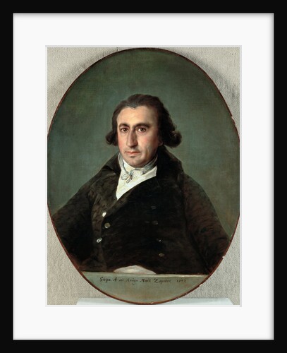 Portrait of Martín Zapater, 1797 by Francisco de Goya