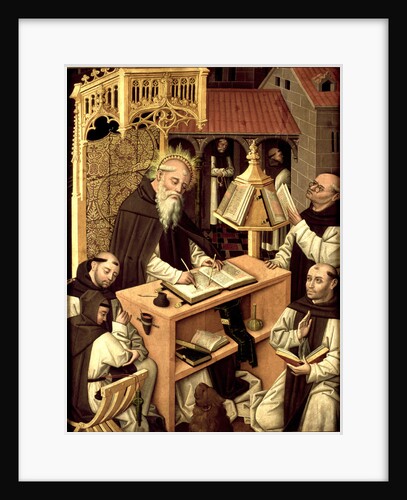 Saint Jerome in the scriptorium, ca 1485 by Master of Monasterio de Santa María del Parral
