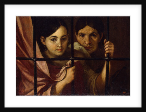 Two Women Behind a Grille, 1645 by Bartolomé Estebàn Murillo
