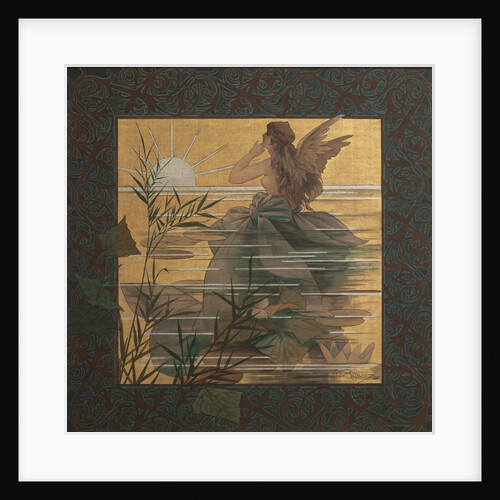 Composition with winged nymph at sunrise, 1887 by Alejandro de Riquer Inglada