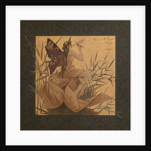 Composition with winged nymph among the reeds, 1887 by Alejandro de Riquer Inglada