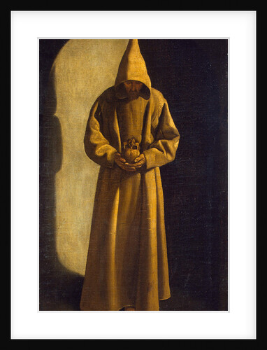 Saint Francis with a Skull in his Hands, c.1630 by Francisco de Zurbarán