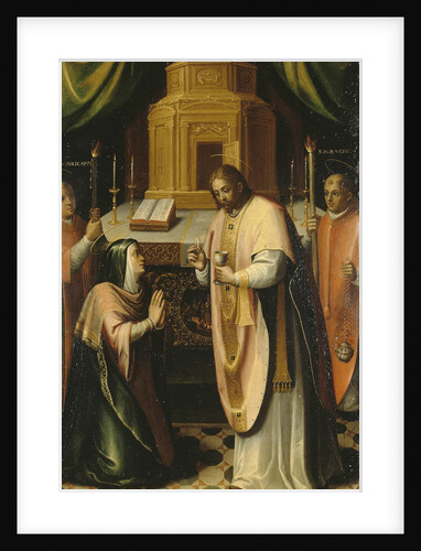 The Communion of the Virgin, Between 1586 and 1589 by Miguel Barroso