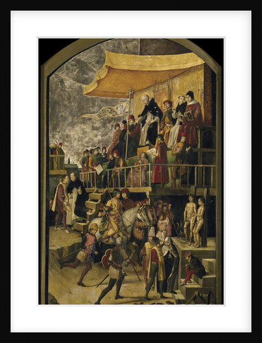 Saint Dominic Presides over an Auto da Fe, c. 1495 by Pedro Berruguete