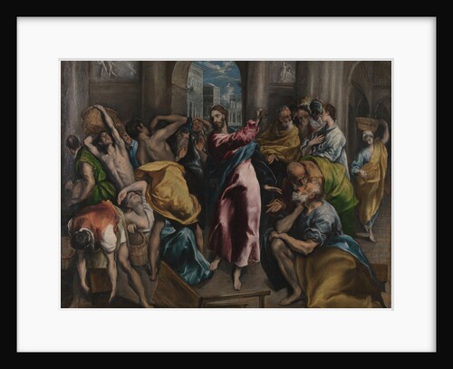 Christ driving the Traders from the Temple, ca. 1600 by Dominico El Greco