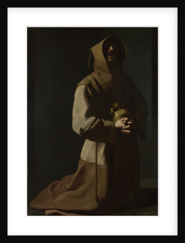 Saint Francis in Meditation, 1635-1640 by Francisco de Zurbarán