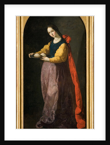 Saint Agatha, Between 1630 and 1635 by Francisco de Zurbarán