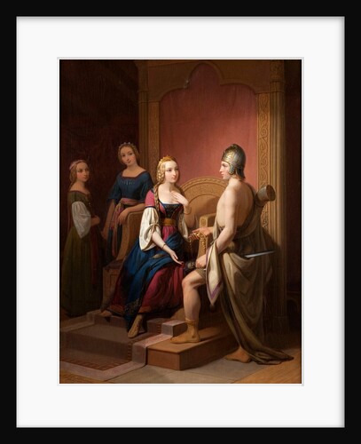Heimdall returns the Brisingamen to Freya, 1846 by Nils Jakob Blommér