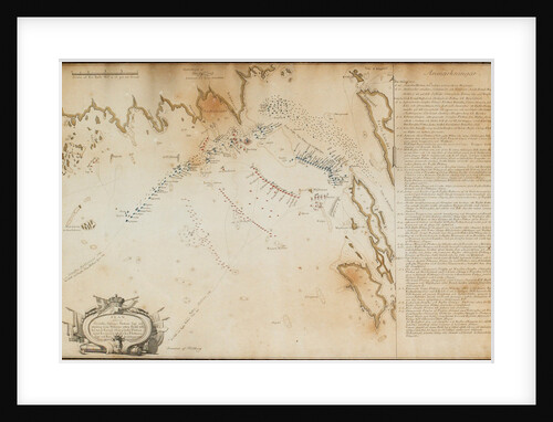 The Battle of Viborg Bay, 1790 (Map), 1790 by Jacob Gillberg