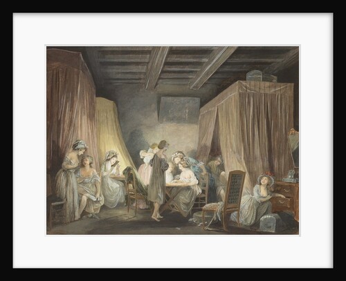 Le Coucher des Ouvrières en Modes, 1788 by Niclas Lafrensen