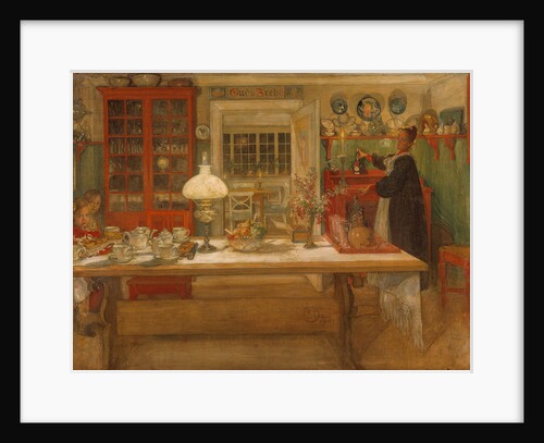 Getting Ready for a Game, 1901 by Carl Larsson
