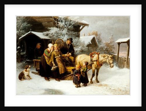 Leaving Home (Dalecarlian Scene) by Bengt Nordenberg