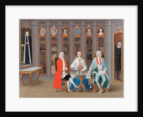 The Stenbock family in their library at Rånäs, c. 1740 by Carl Fredrik Svan
