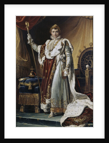 Portrait of Emperor Napoléon I Bonaparte in his Coronation Robes, ca 1804 by François Pascal Simon Gérard