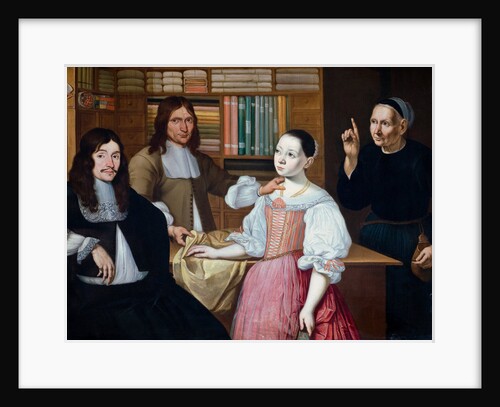 In the Drapers Shop, 1670 by Adriaen van Bloemen
