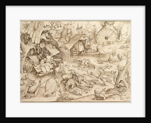 Acedia (Sloth) From the series Seven Deadly Sins, 1557 by Pieter Bruegel the Elder