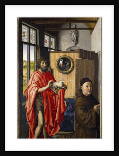 Saint John the Baptist and the Franciscan Heinrich von Werl, 1437 by Robert Campin