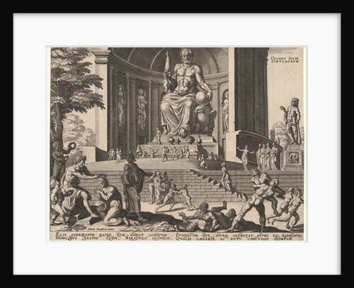 The Statue of Jupiter at Olympia by Philipp Galle