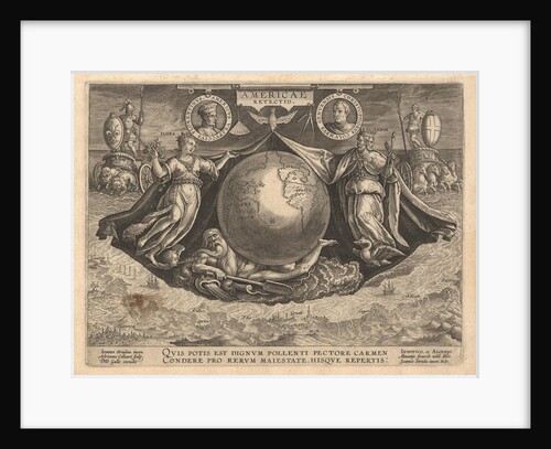 Americae Retectio (Cover), 1591 by Philipp Galle