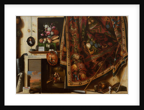 Trompe loeil. A Cabinet in the Artists Studio, 1671 by Cornelis Norbertus Gijsbrechts