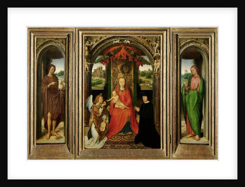 Small Triptych of St. John the Baptist, c. 1490 by Hans Memling