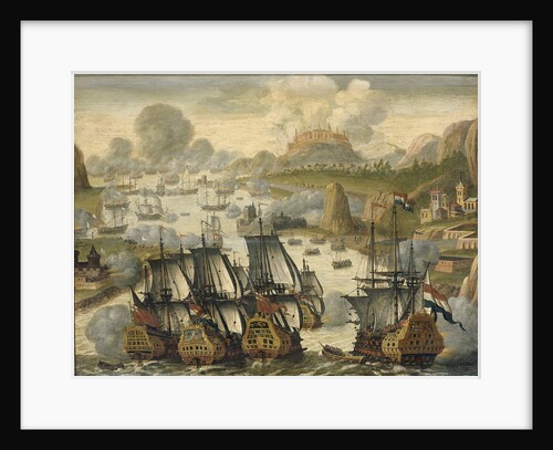 The Sea Battle of Vigo Bay, 23 October 1702, ca 1705 by Netherlandish master