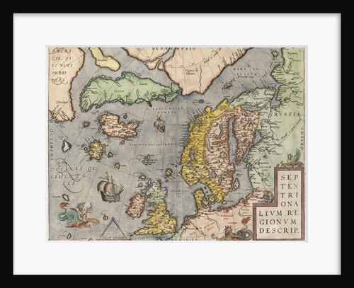 The Baltic Sea by Abraham Ortelius