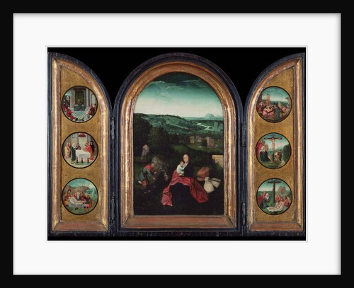 Rest on the Flight into Egypt (Triptych), ca 1515 by Follower of Joachim Patinir