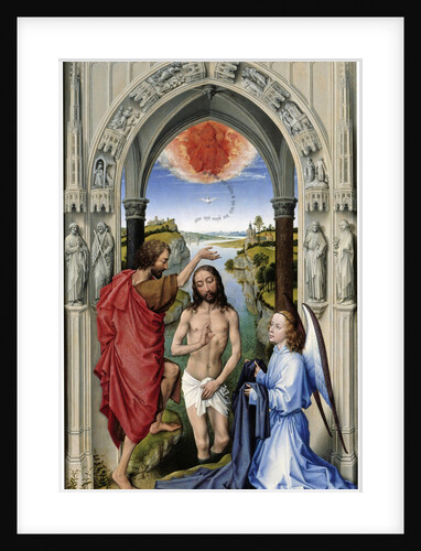 The Baptism of Christ (The Altar of St. John, middle panel), ca 1455 by Rogier van der Weyden
