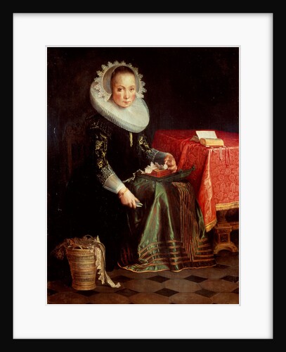 Portrait of Eva Wtewael, 1628 by Joachim Wtewael