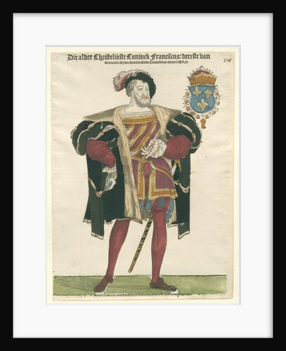 Portrait of Francis I, King of France, Duke of Brittany, Count of Provence, c.1540 by Cornelis Anthonisz.