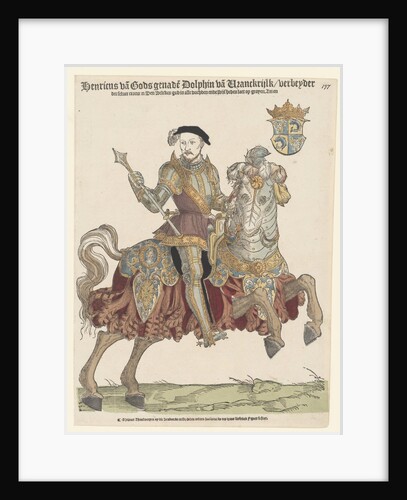 Portrait of King Henry II of France on horseback, 1542-1543 by Cornelis Anthonisz.