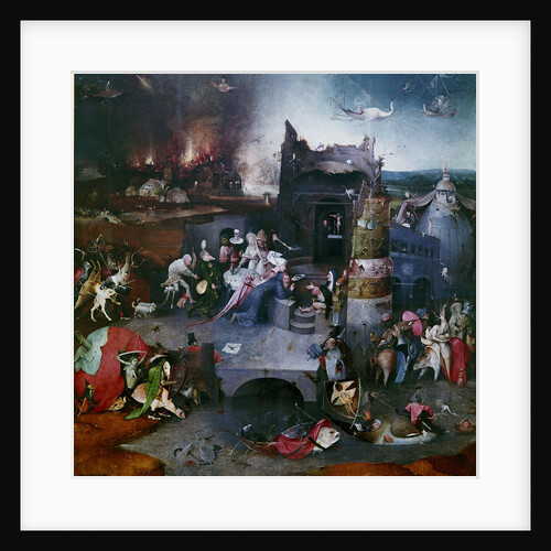 The Temptation of Saint Anthony (Central panel of a triptych), Between 1495 and 1515 by Hieronymus Bosch