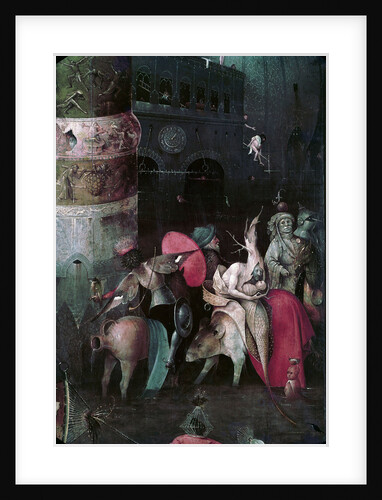 The Temptation of Saint Anthony (Detail of central panel of a triptych), Between 1495 and 1515 by Hieronymus Bosch